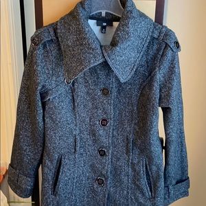 IZ Byer Gray junior casual dress coat. M